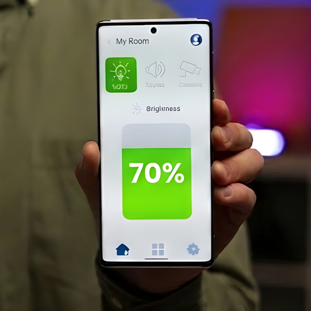 smartfon z aplikacją