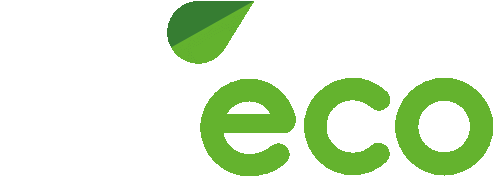 ai eco logo białe
